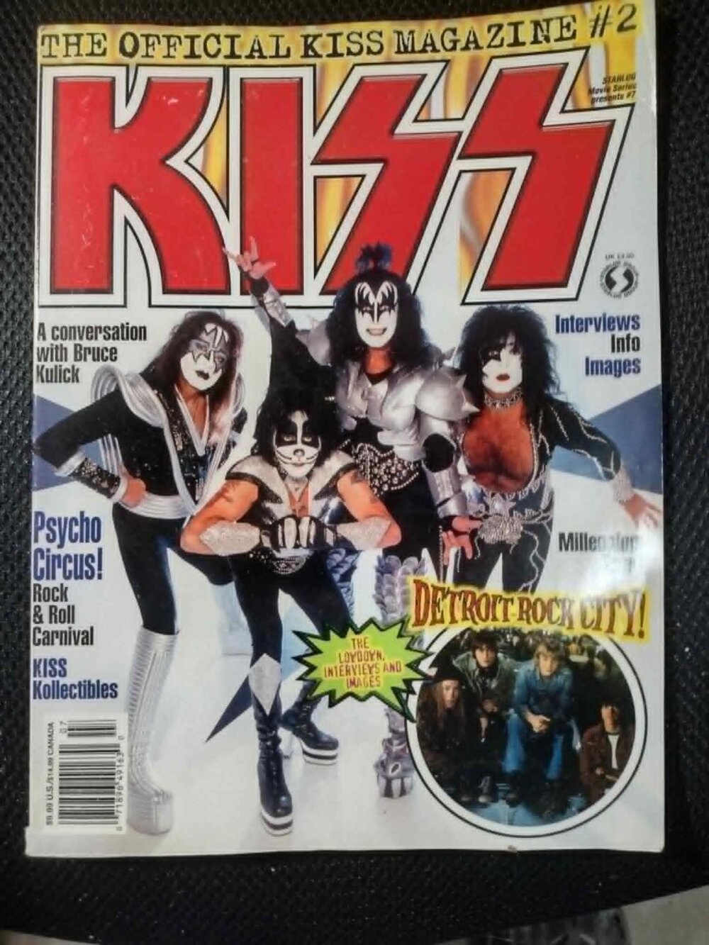 KISS OFFICIAL MAGAZINE # 2  BY STARLOG 1999  NEAR MINT
